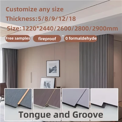 Tus nplaig-Groove xyoob Ntoo Hluav Taws Xob Ntoo Veneers Phab Ntsa Vaj Huam Sib Luag